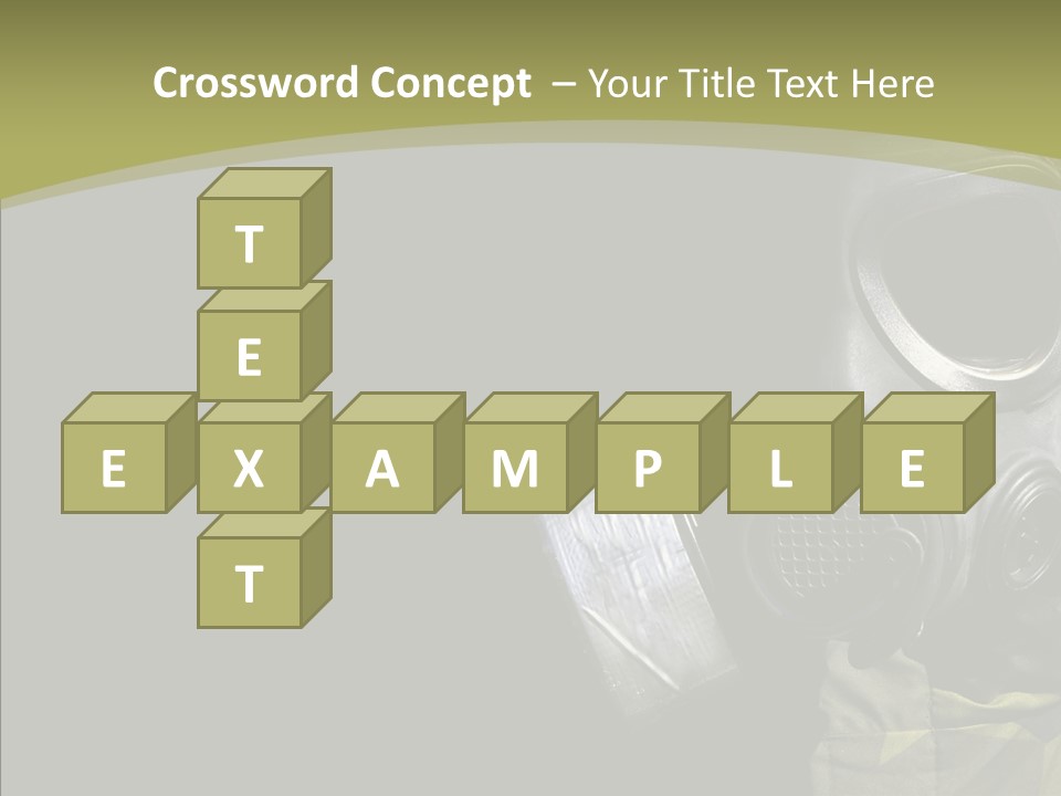 Warfare Gas Mask PowerPoint Template