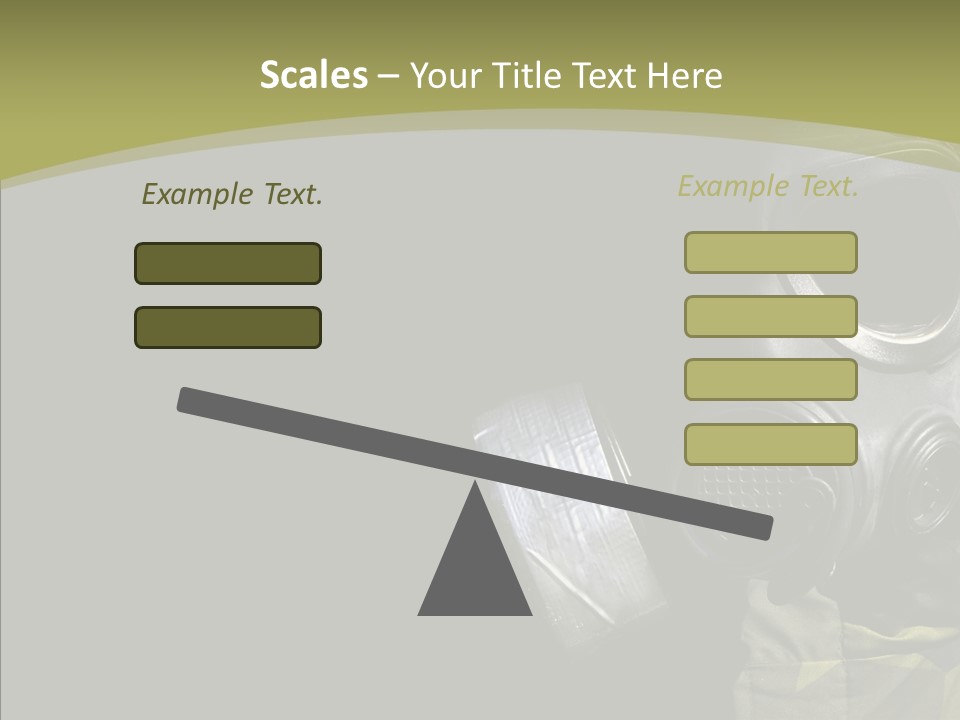 Warfare Gas Mask PowerPoint Template