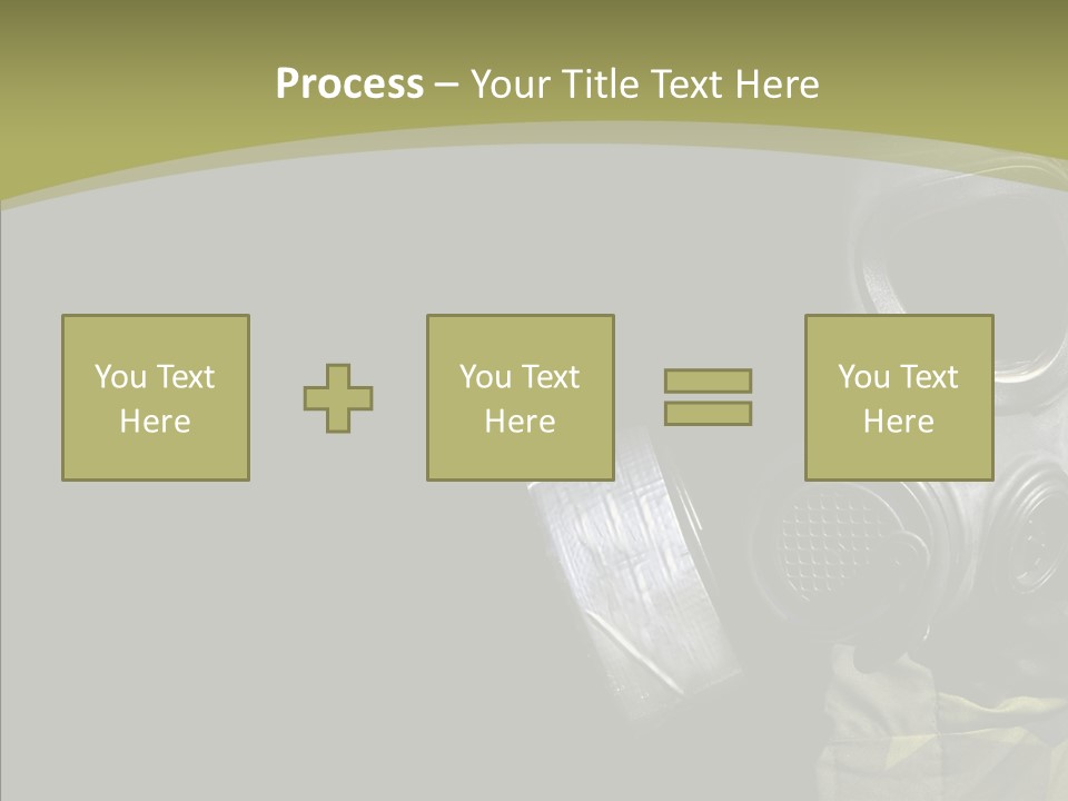 Warfare Gas Mask PowerPoint Template