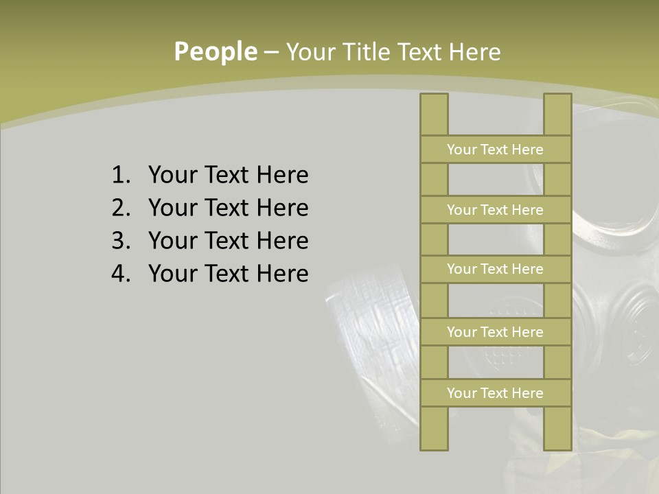 Warfare Gas Mask PowerPoint Template