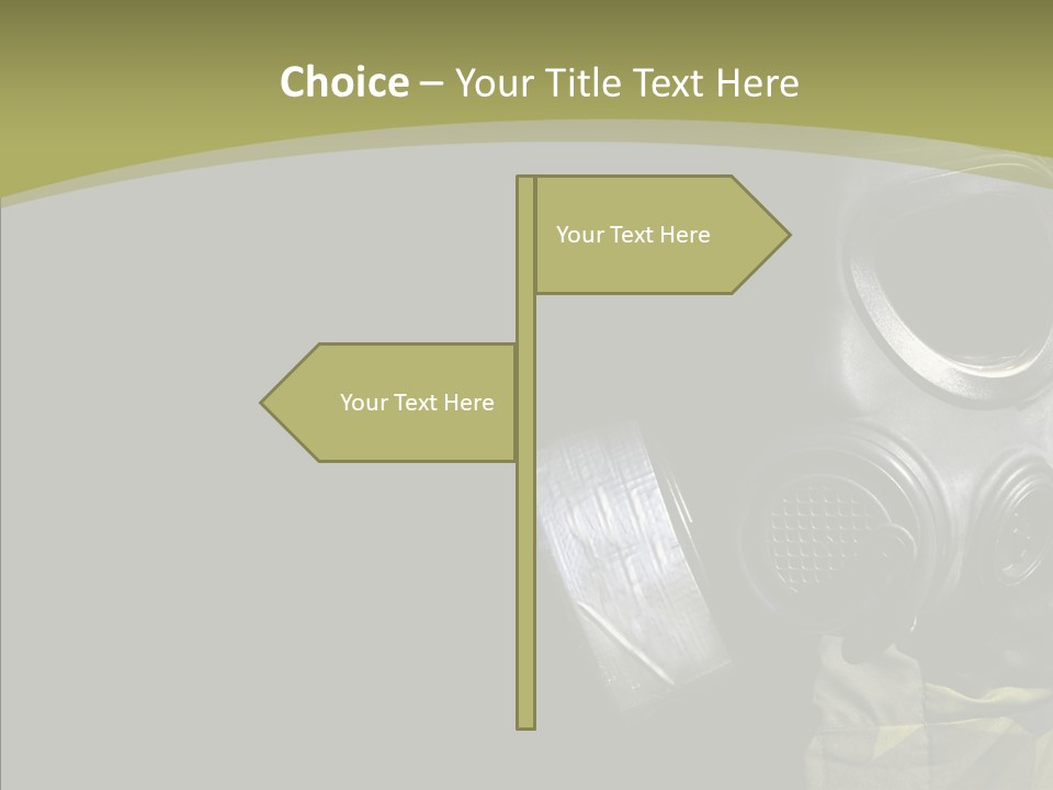 Warfare Gas Mask PowerPoint Template