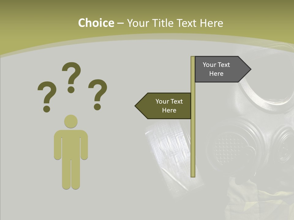 Warfare Gas Mask PowerPoint Template