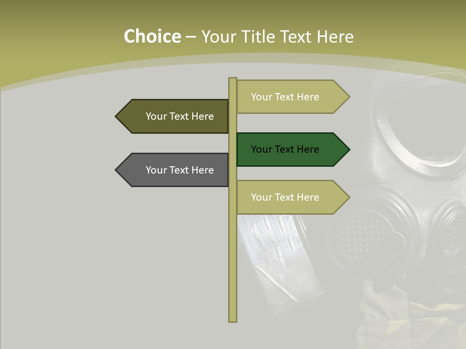 Warfare Gas Mask PowerPoint Template