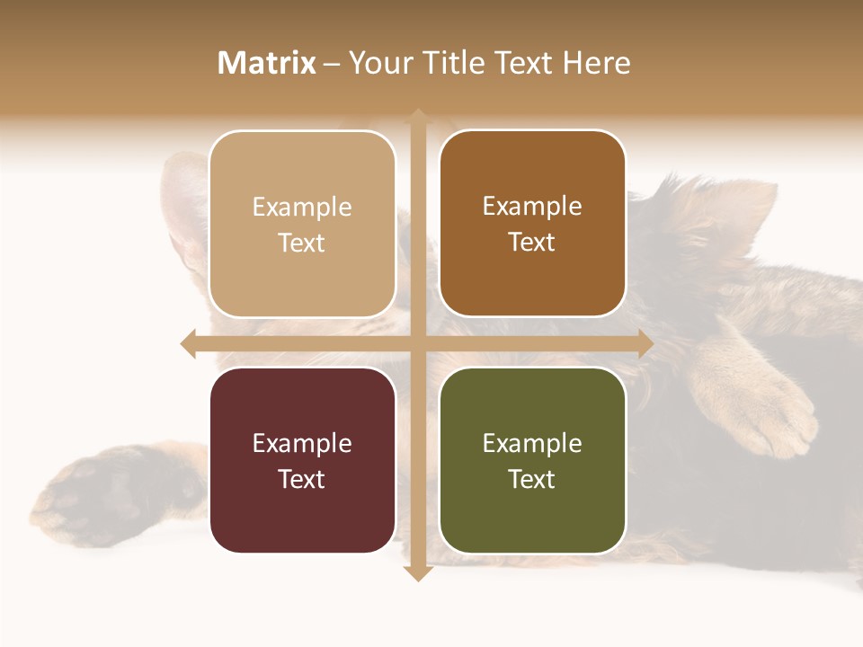 Beauty Puppy Stem PowerPoint Template