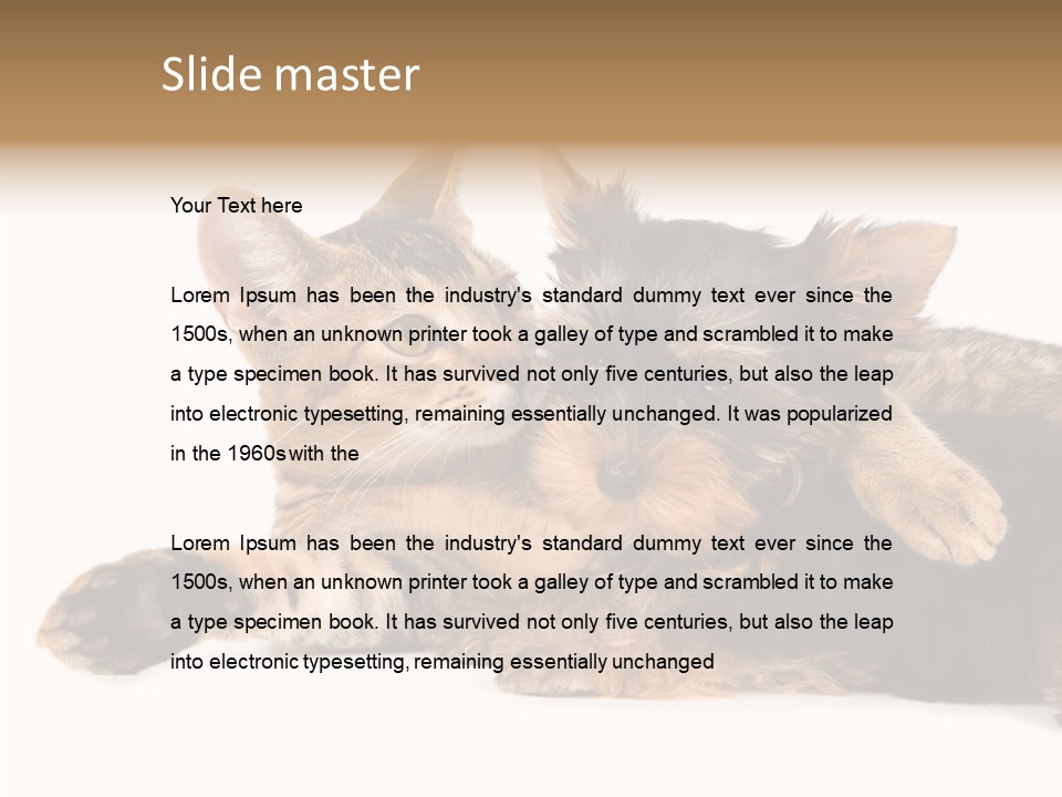 Beauty Puppy Stem PowerPoint Template