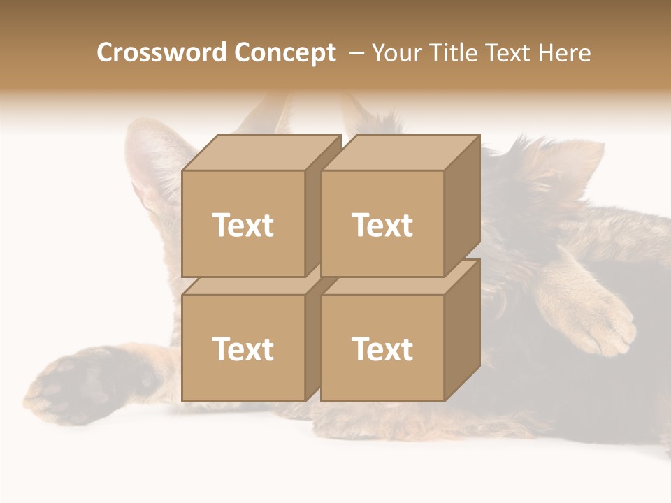 Beauty Puppy Stem PowerPoint Template