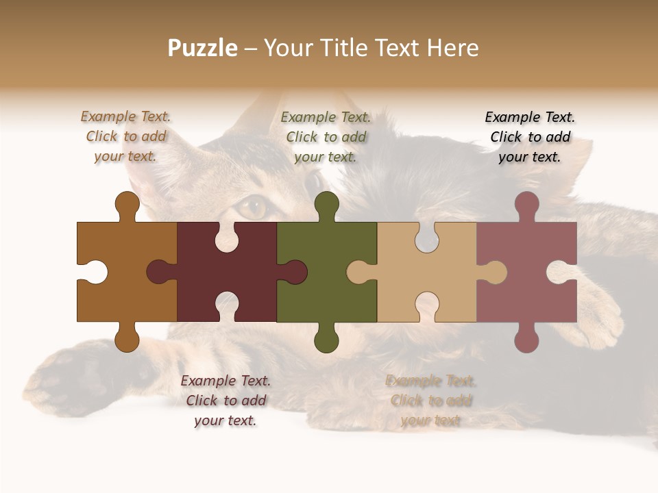 Beauty Puppy Stem PowerPoint Template