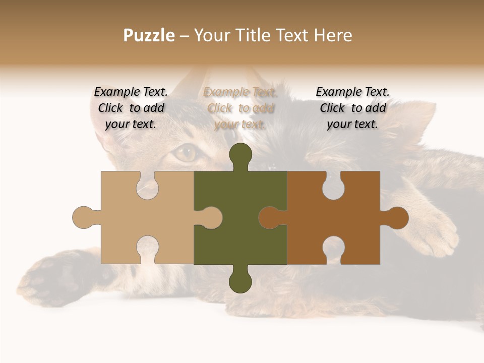 Beauty Puppy Stem PowerPoint Template