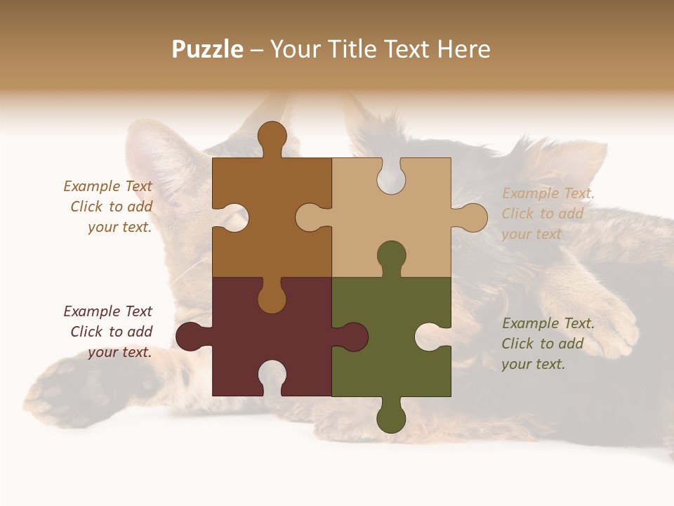 Beauty Puppy Stem PowerPoint Template