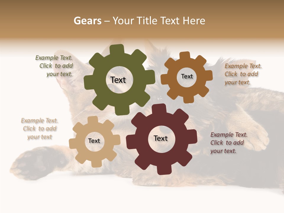 Beauty Puppy Stem PowerPoint Template