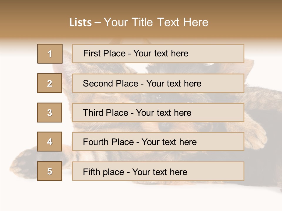 Beauty Puppy Stem PowerPoint Template