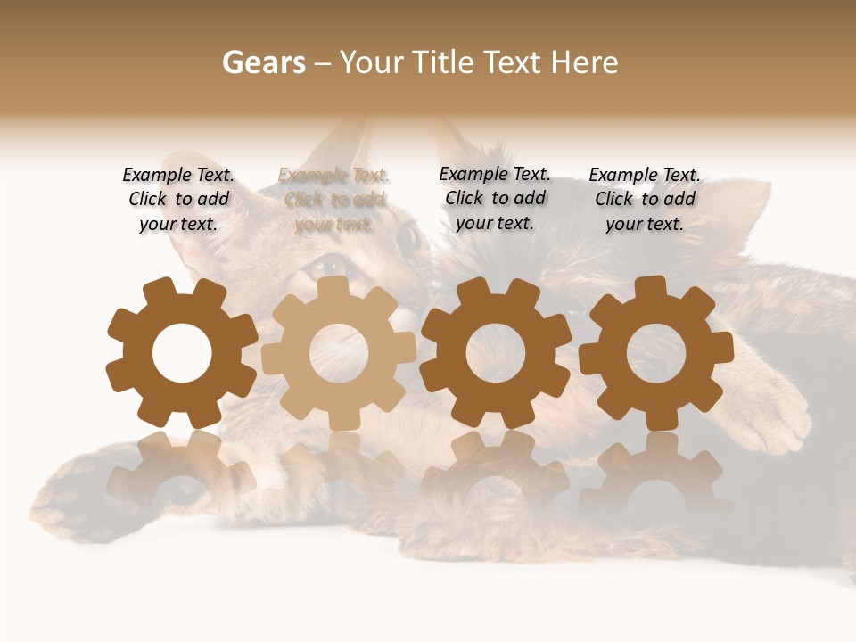 Beauty Puppy Stem PowerPoint Template