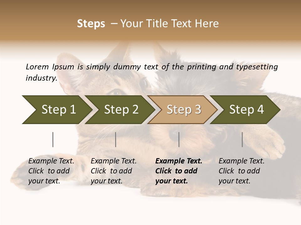 Beauty Puppy Stem PowerPoint Template