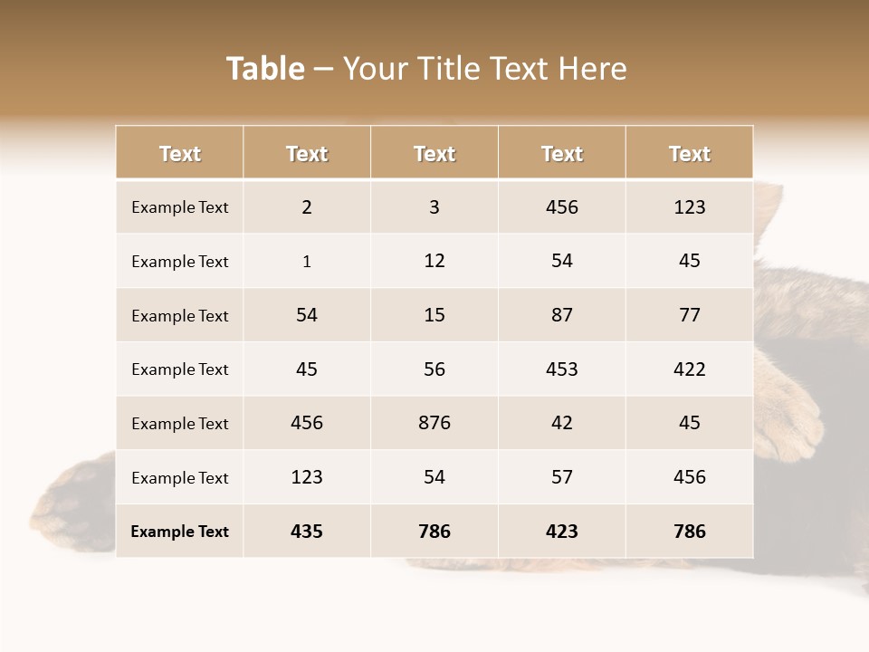 Beauty Puppy Stem PowerPoint Template