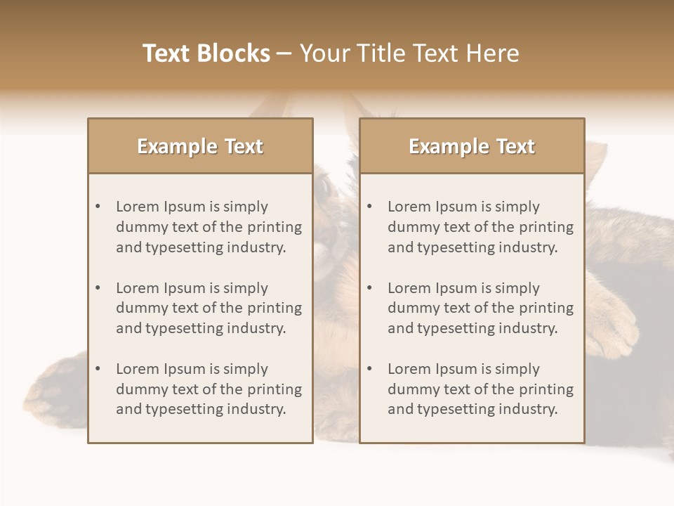 Beauty Puppy Stem PowerPoint Template