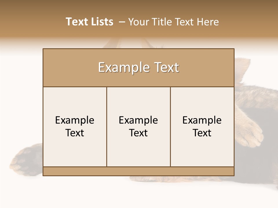 Beauty Puppy Stem PowerPoint Template