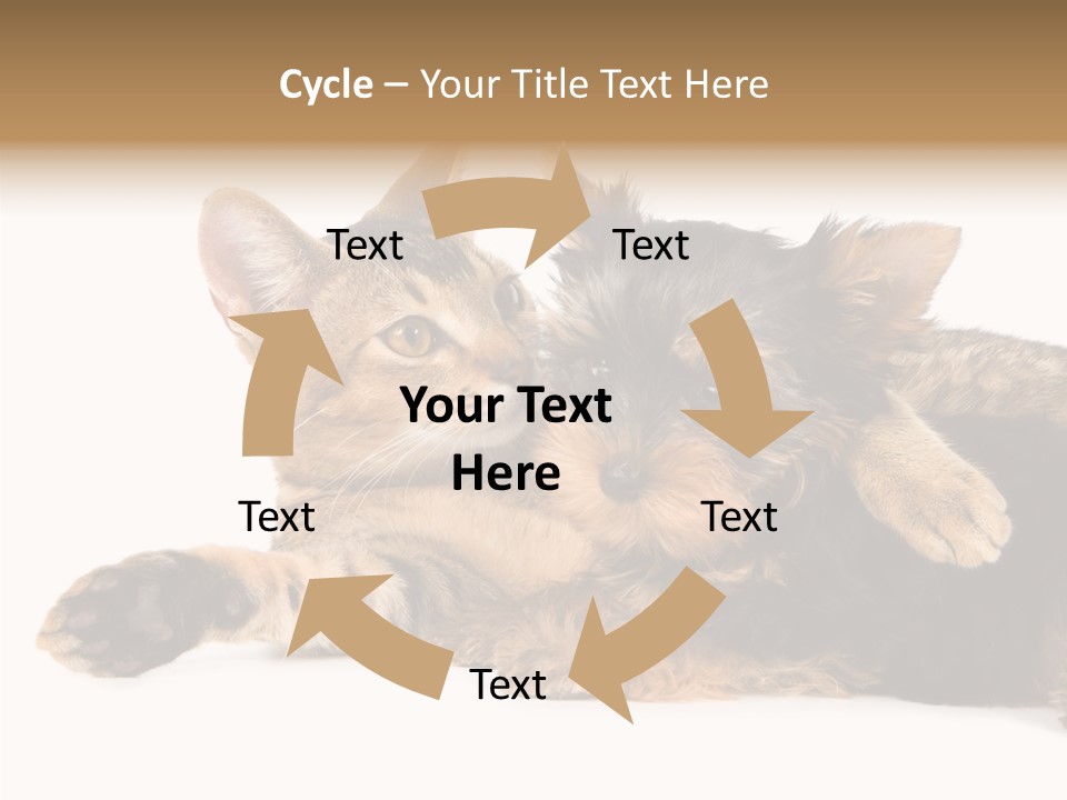 Beauty Puppy Stem PowerPoint Template