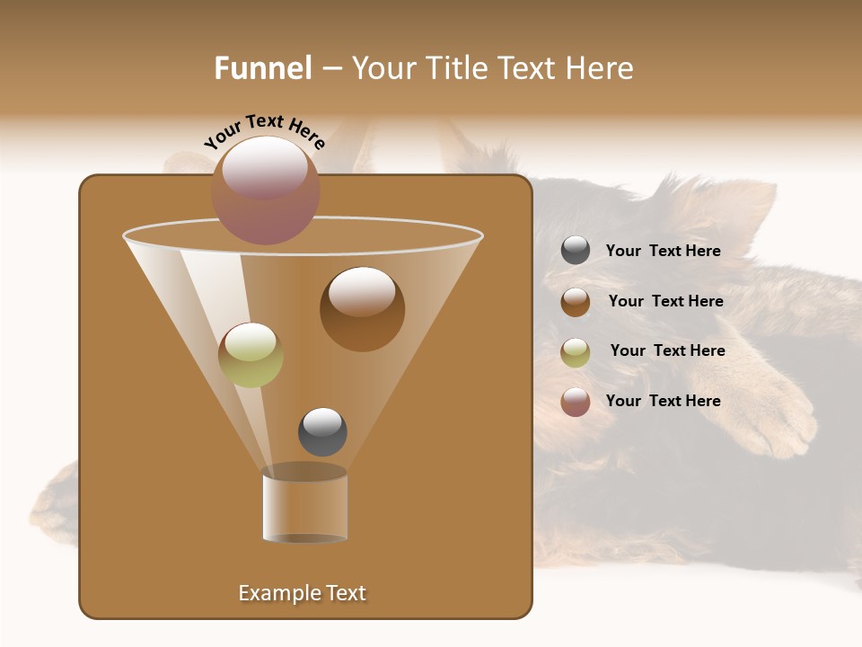 Beauty Puppy Stem PowerPoint Template