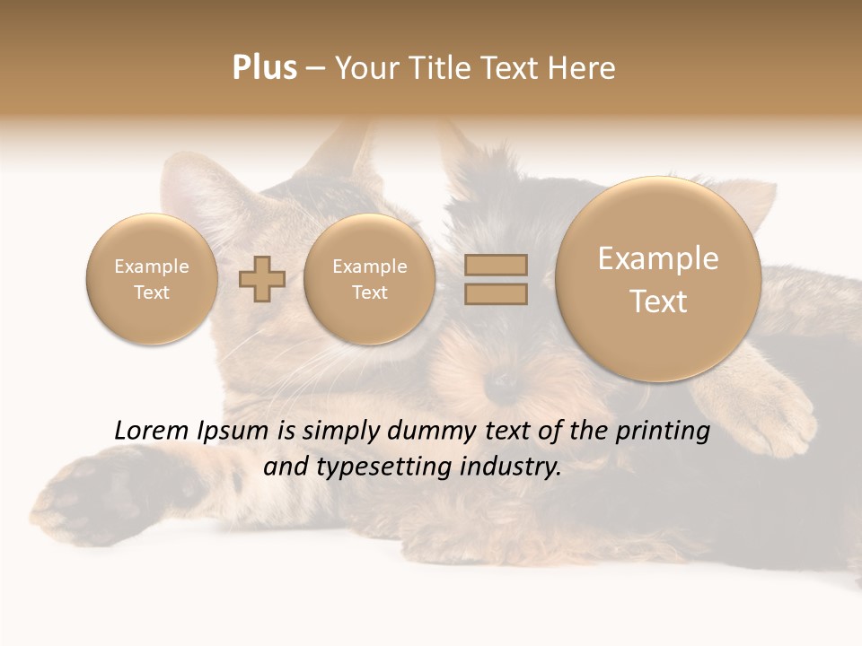 Beauty Puppy Stem PowerPoint Template