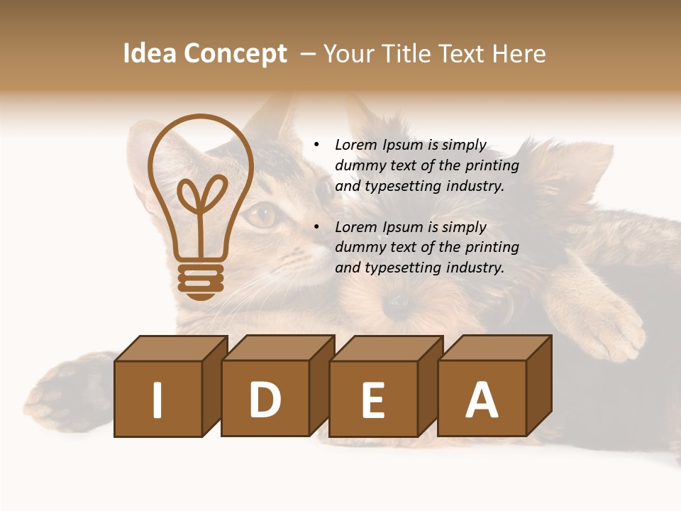 Beauty Puppy Stem PowerPoint Template