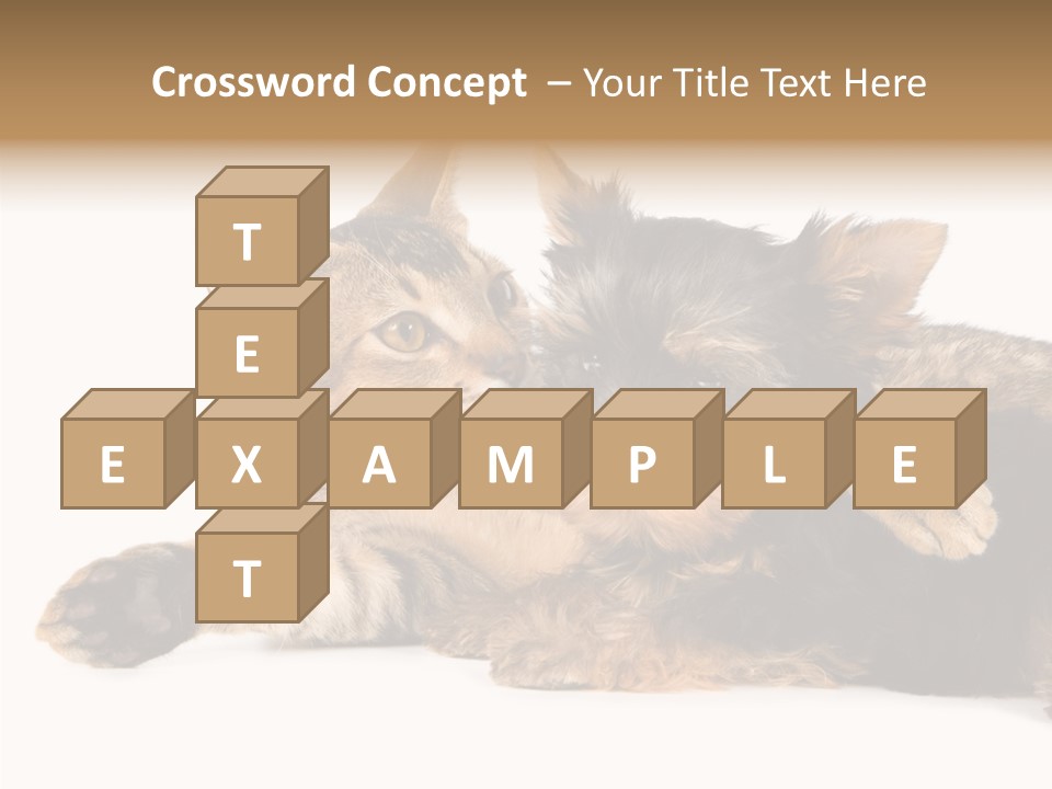 Beauty Puppy Stem PowerPoint Template