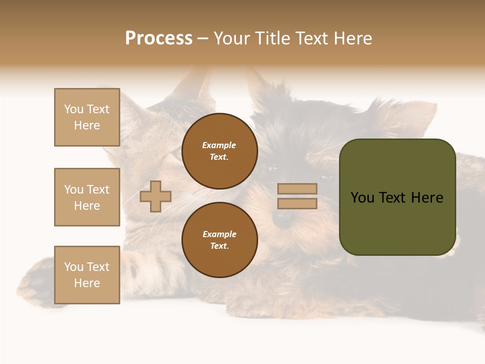 Beauty Puppy Stem PowerPoint Template