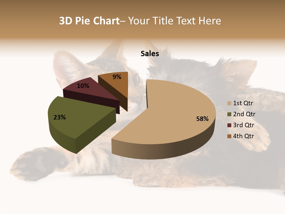 Beauty Puppy Stem PowerPoint Template