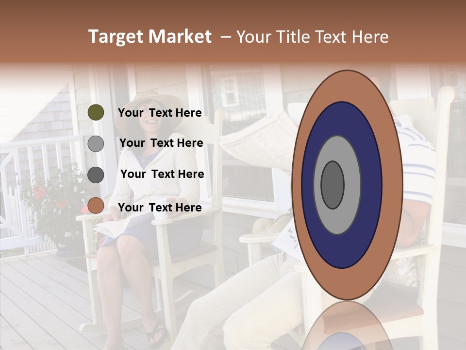 Man Porch House PowerPoint Template