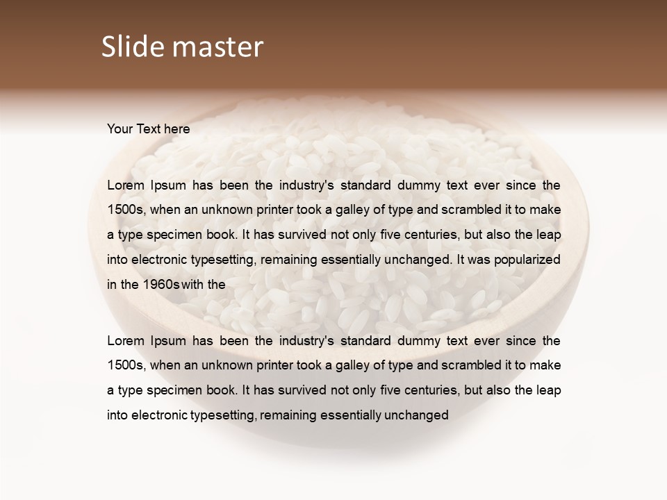 Meal Basmati Ethnicity PowerPoint Template