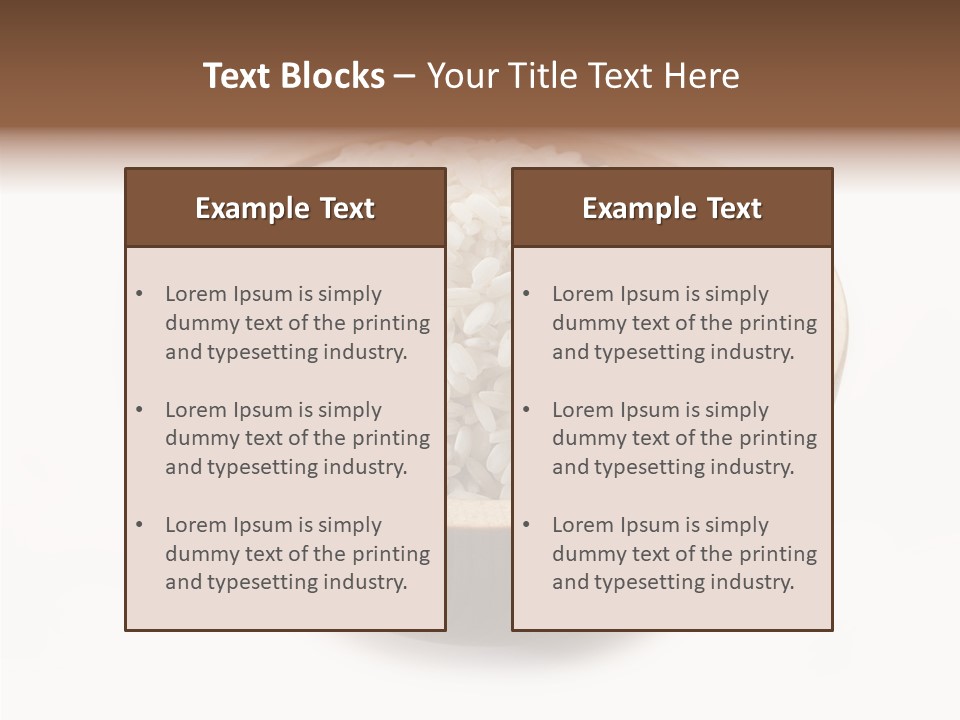 Meal Basmati Ethnicity PowerPoint Template