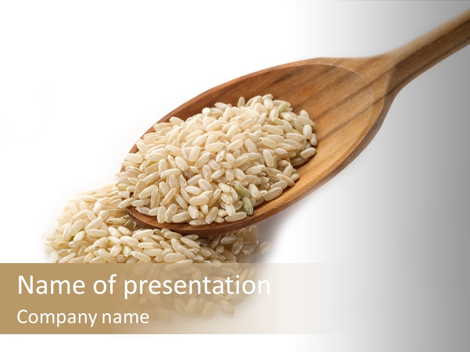 East White Meal PowerPoint Template