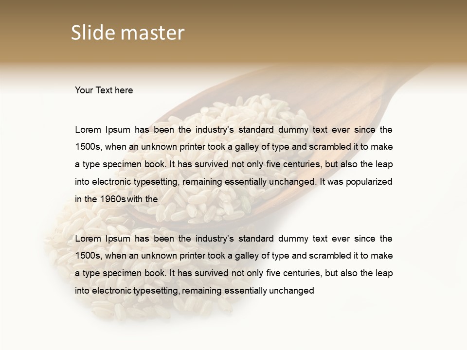 East White Meal PowerPoint Template