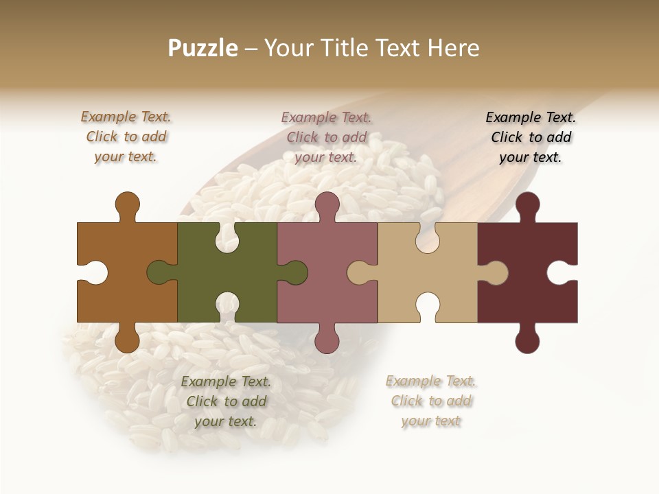 East White Meal PowerPoint Template