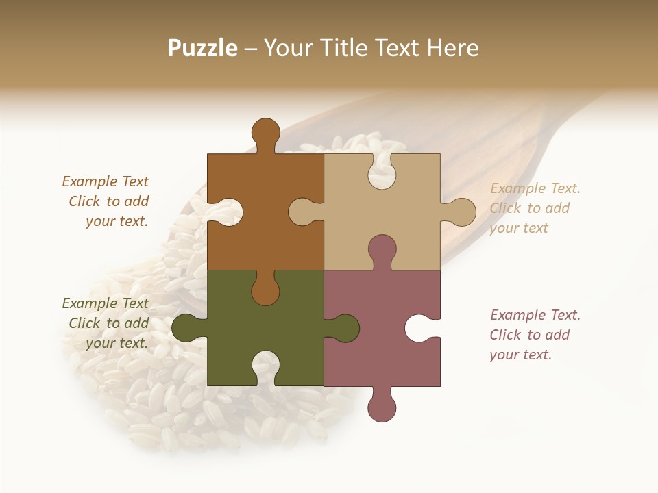 East White Meal PowerPoint Template