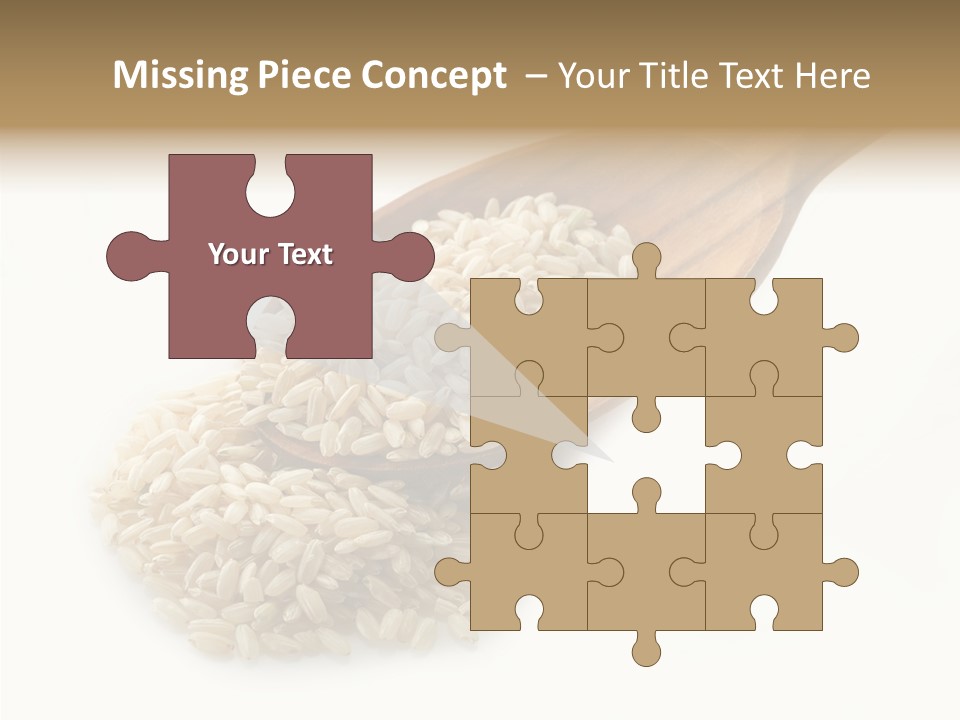 East White Meal PowerPoint Template