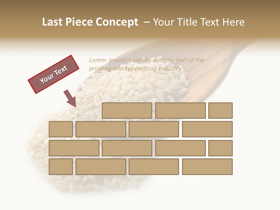 East White Meal PowerPoint Template