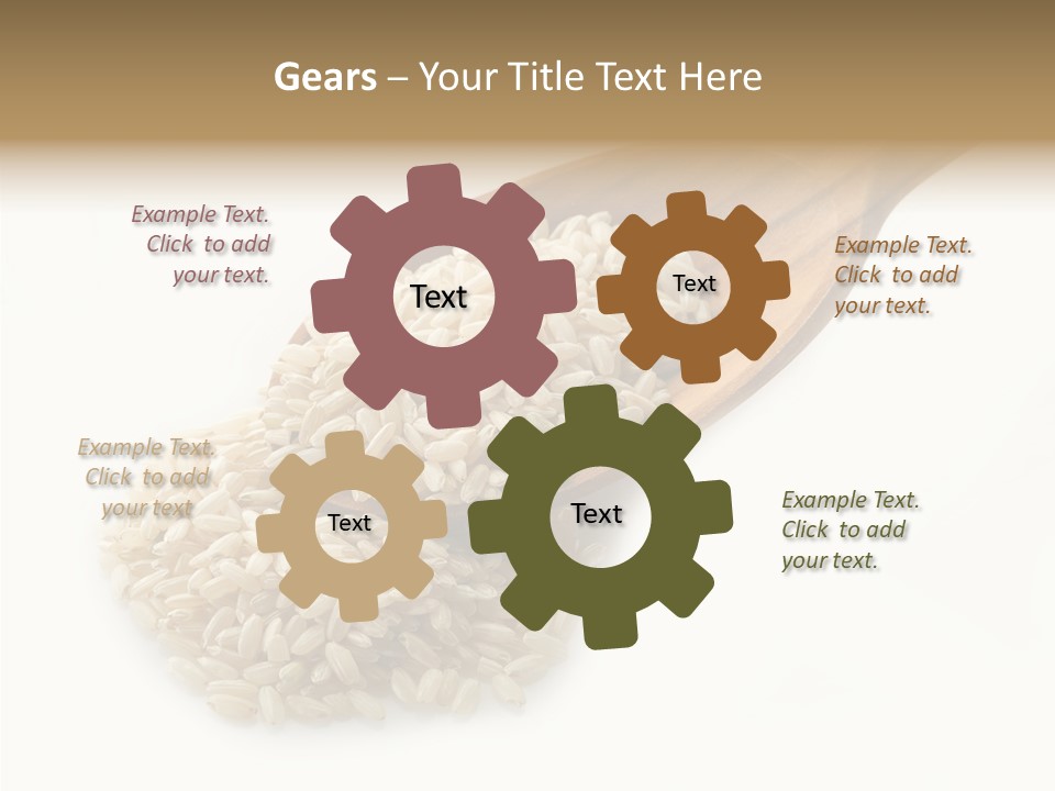 East White Meal PowerPoint Template
