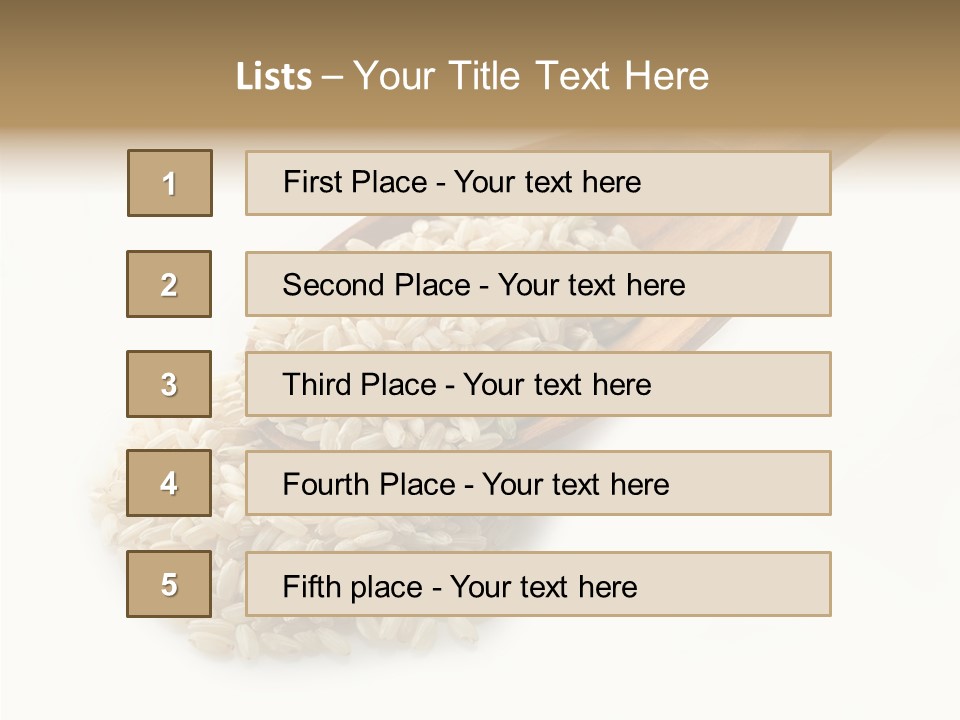 East White Meal PowerPoint Template