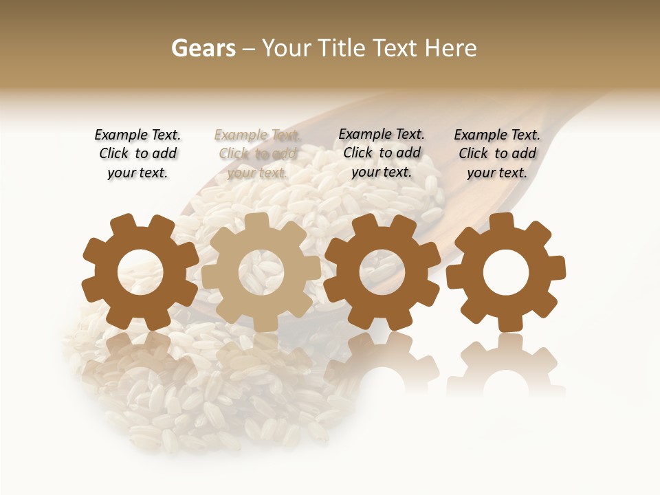 East White Meal PowerPoint Template