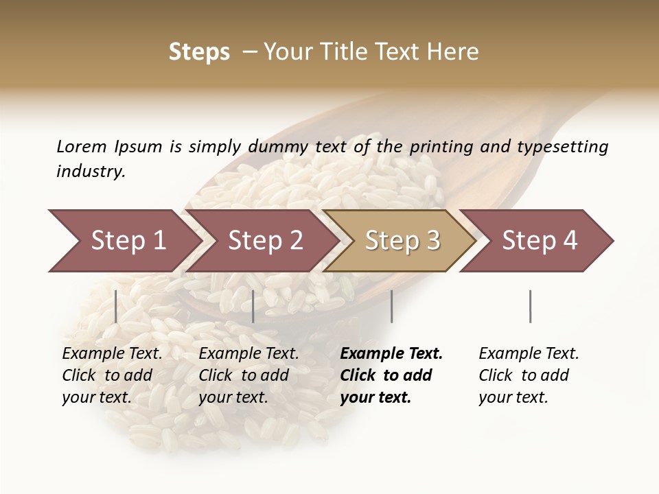 East White Meal PowerPoint Template