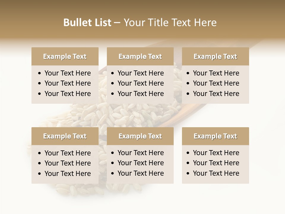 East White Meal PowerPoint Template