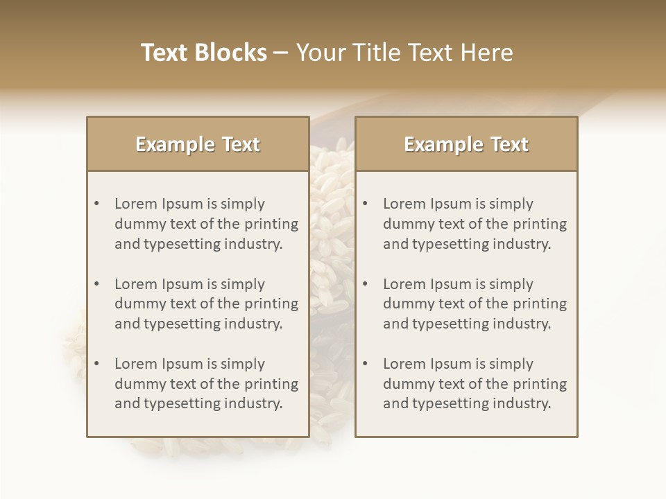 East White Meal PowerPoint Template