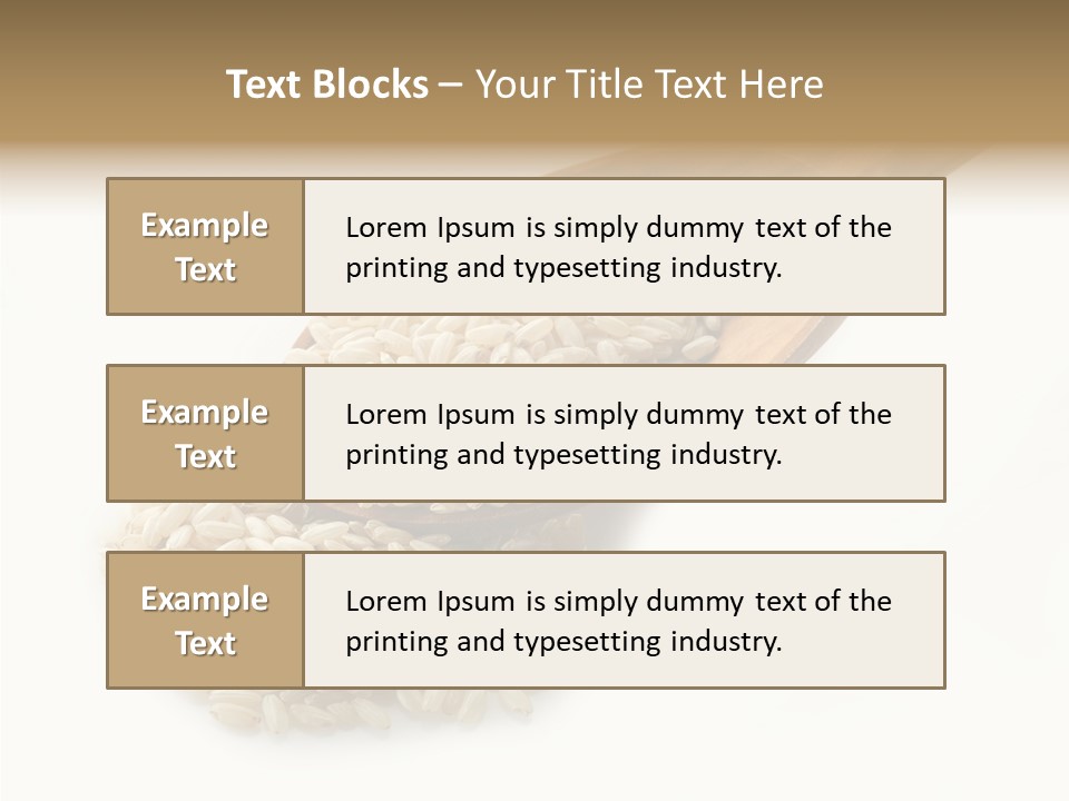 East White Meal PowerPoint Template