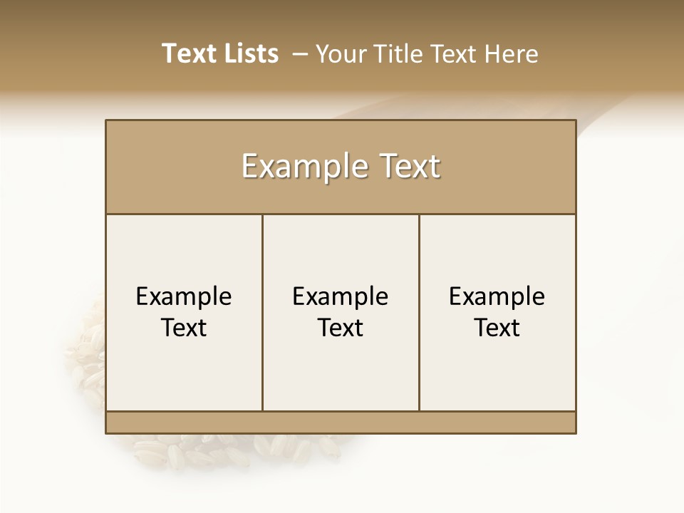 East White Meal PowerPoint Template