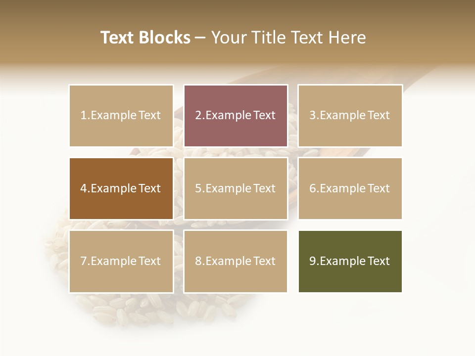 East White Meal PowerPoint Template