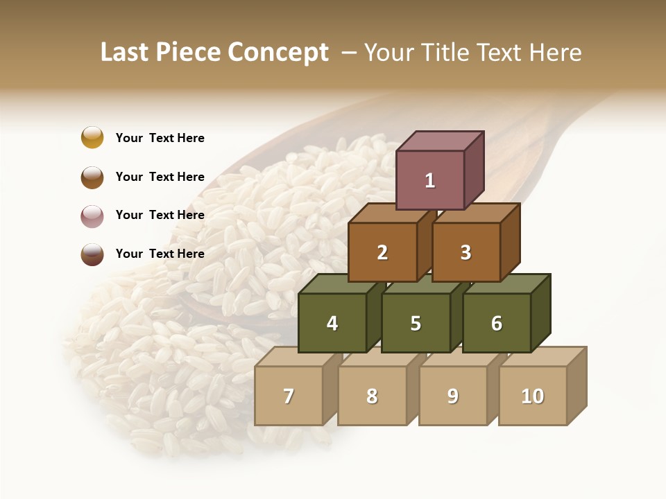 East White Meal PowerPoint Template