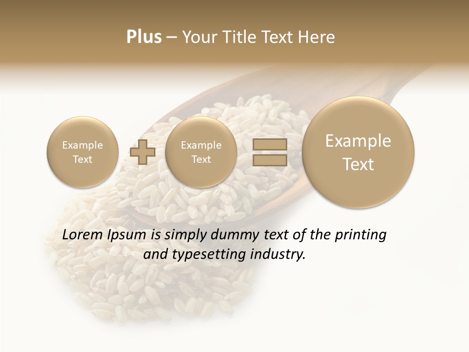 East White Meal PowerPoint Template