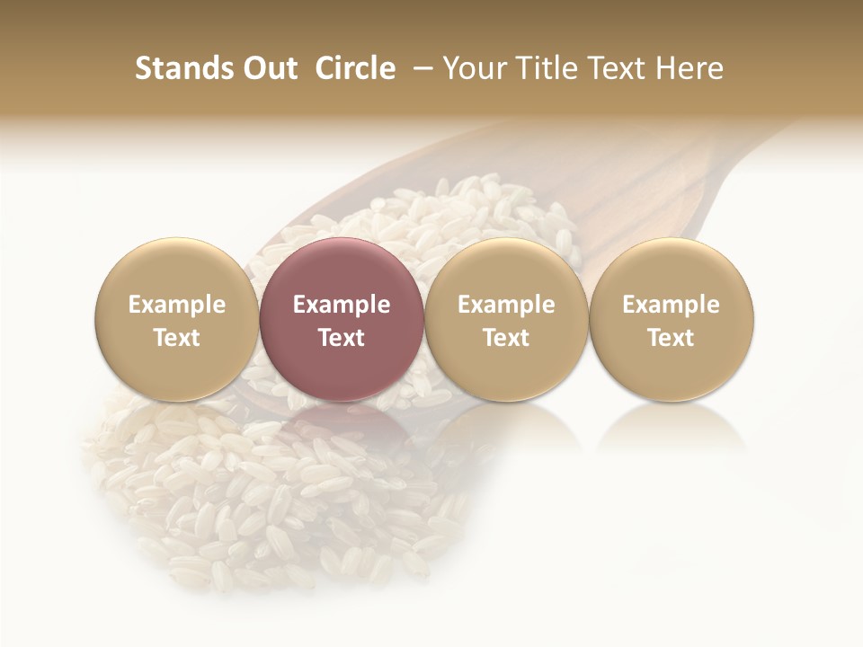 East White Meal PowerPoint Template