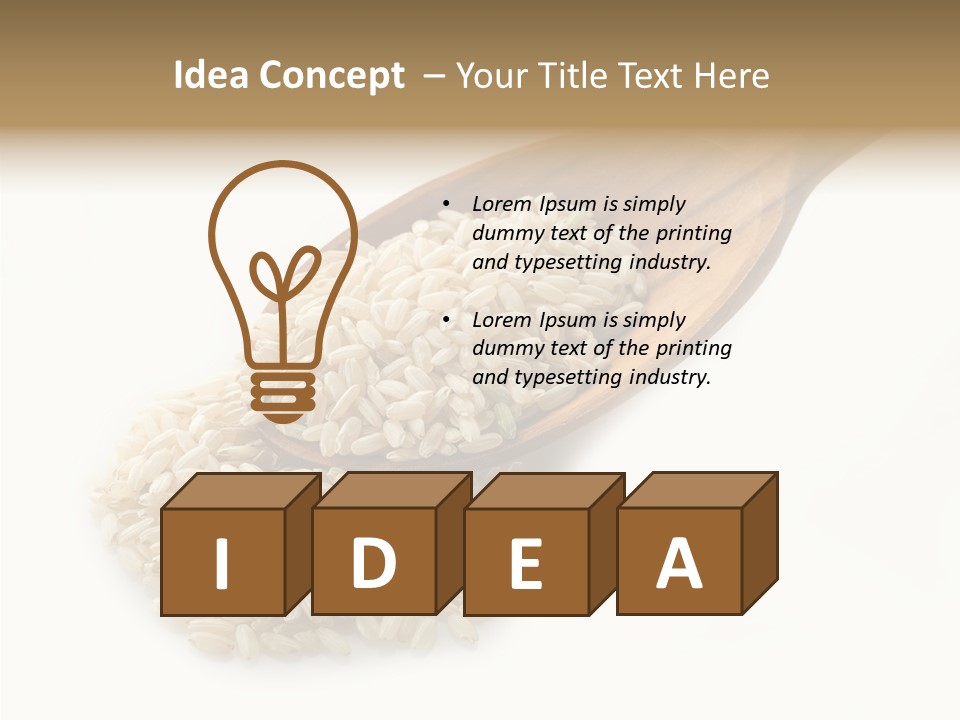 East White Meal PowerPoint Template