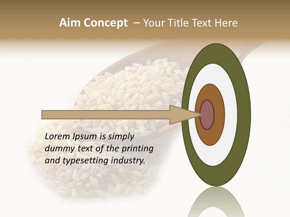 East White Meal PowerPoint Template